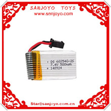 Aviador caliente 7.4 V 500 mAh Lipo Batería 2.4 G Quadcopter Batería para rc drones photography rc UFO DFD F183 F183C